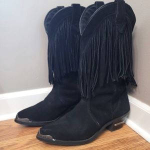 Harley Davidson Fringe Cowgirl Boots!!